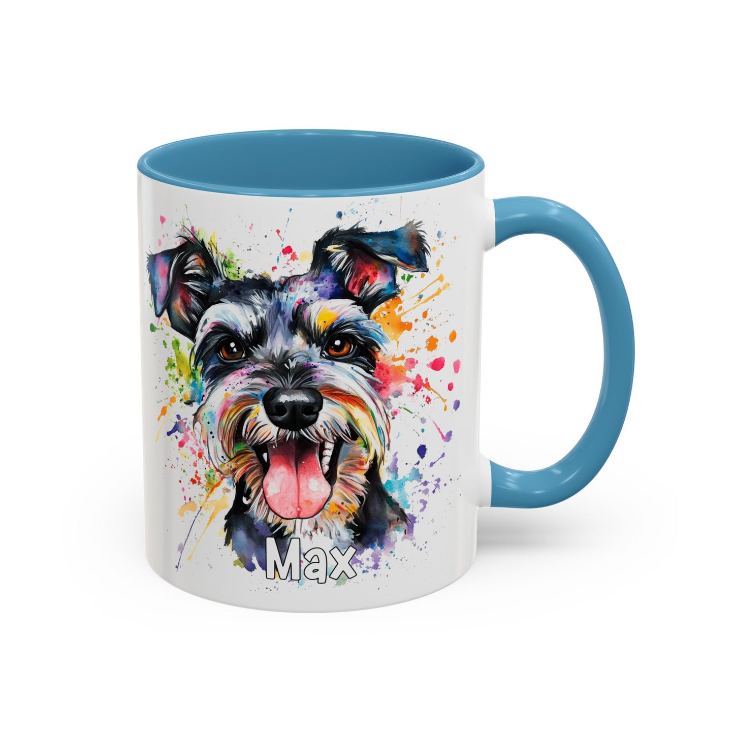 Schnauzer Colourful Personalized Accent Mugs, 11oz