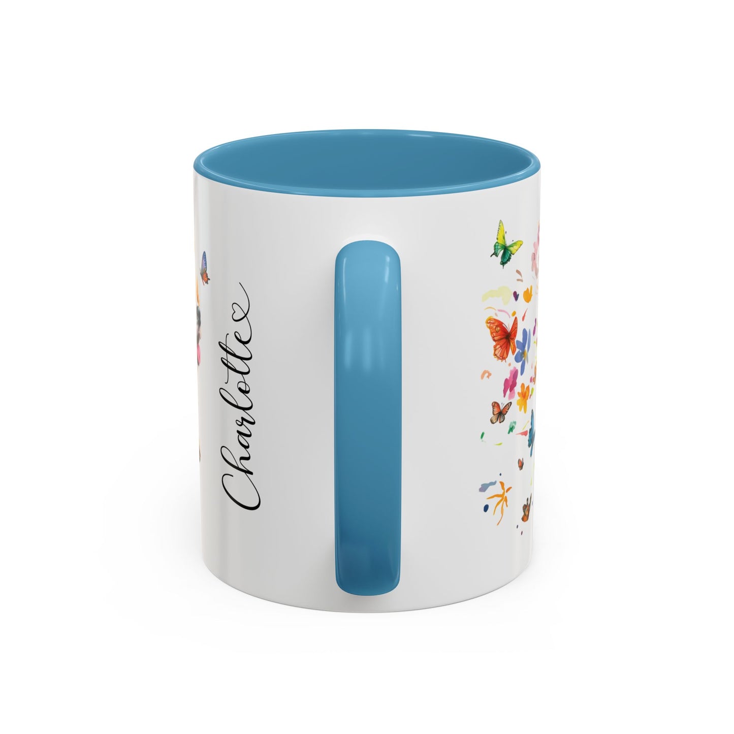 Peekingese Personalized Accent Mugs, 11oz