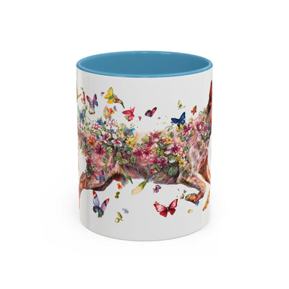 Red Heeler (Cattle dog) Personalized Accent Mugs, 11oz