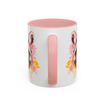 French Bulldog #2 Colourful Personalized Accent Mugs, 11oz