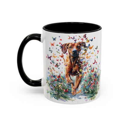 Rhodesian Ridgeback #2 Personalized Accent Mugs, 11oz