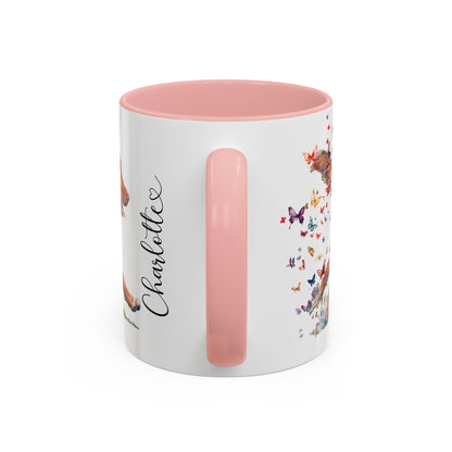 Nova Scotia Duck Tolling Retriever Personalized Accent Mugs, 11oz