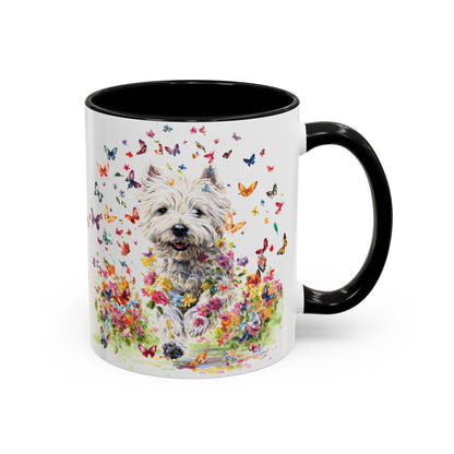 West Highland Terrier #2 Personalized Accent Mugs, 11oz