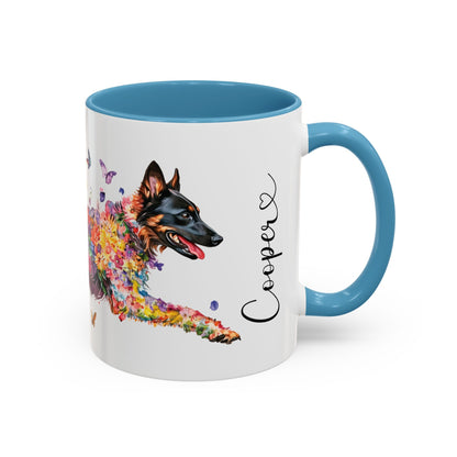 Belgian Tervuren Personalized Accent Mugs, 11oz