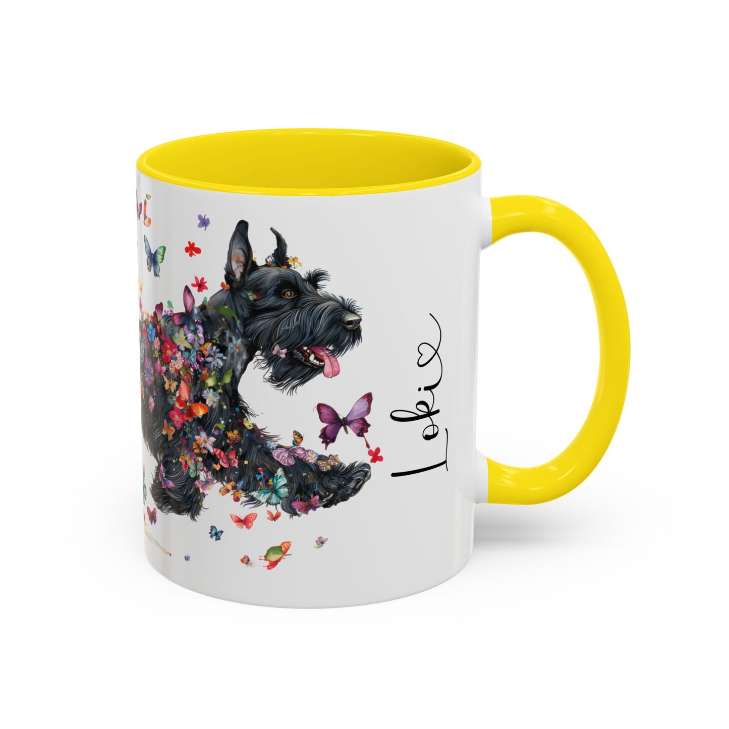 Giant Schnauzer Personalized Accent Mugs, 11oz