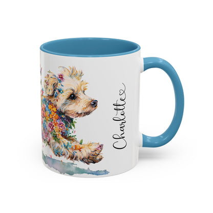 Yorkipoo #2 Personalized Accent Mugs, 11oz