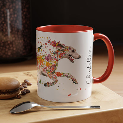 Weimaraner Personalized Accent Mugs, 11oz