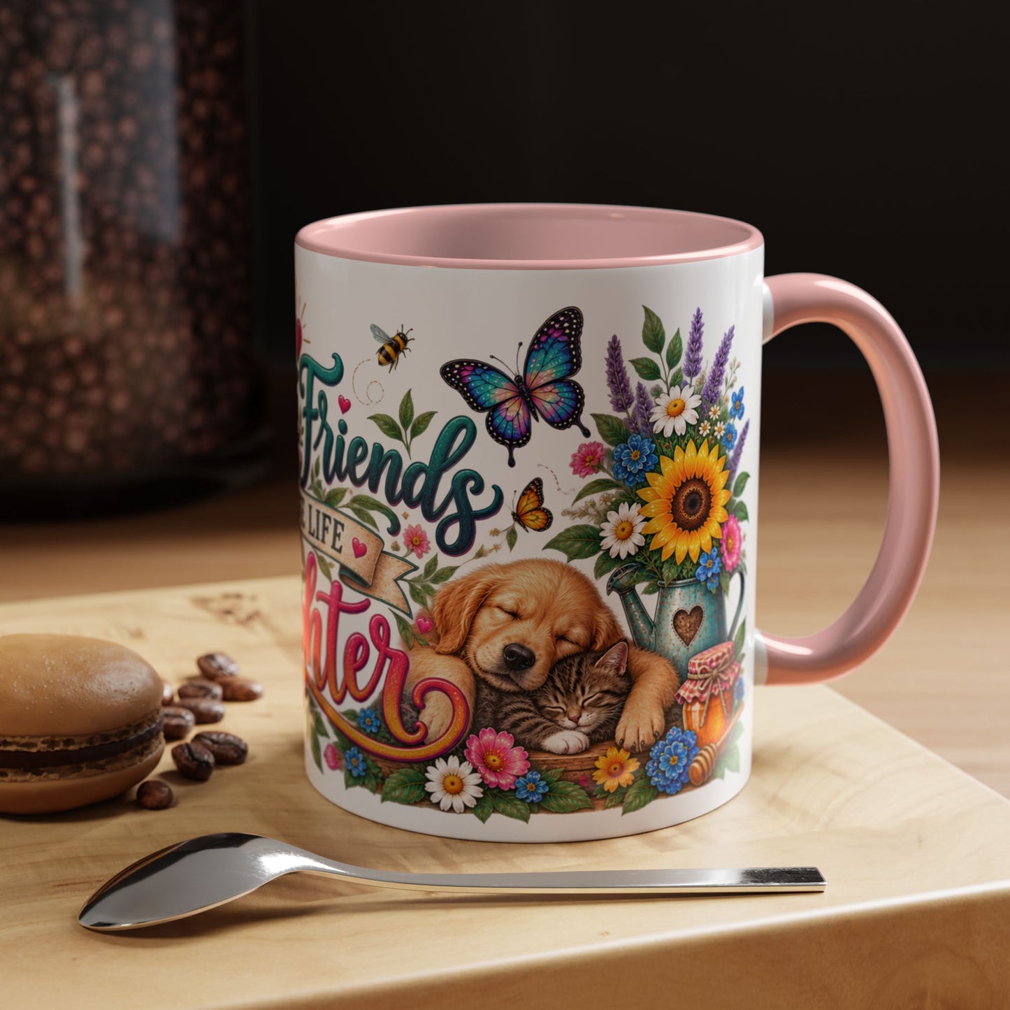 Best Friends Make Life Better, 11oz  accent mug