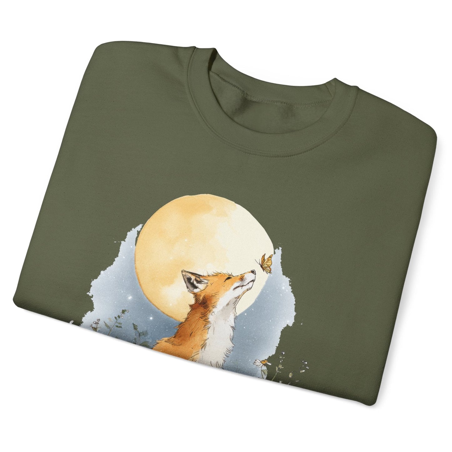 Fox & Butterfly #3 Unisex Sweat Shirt.