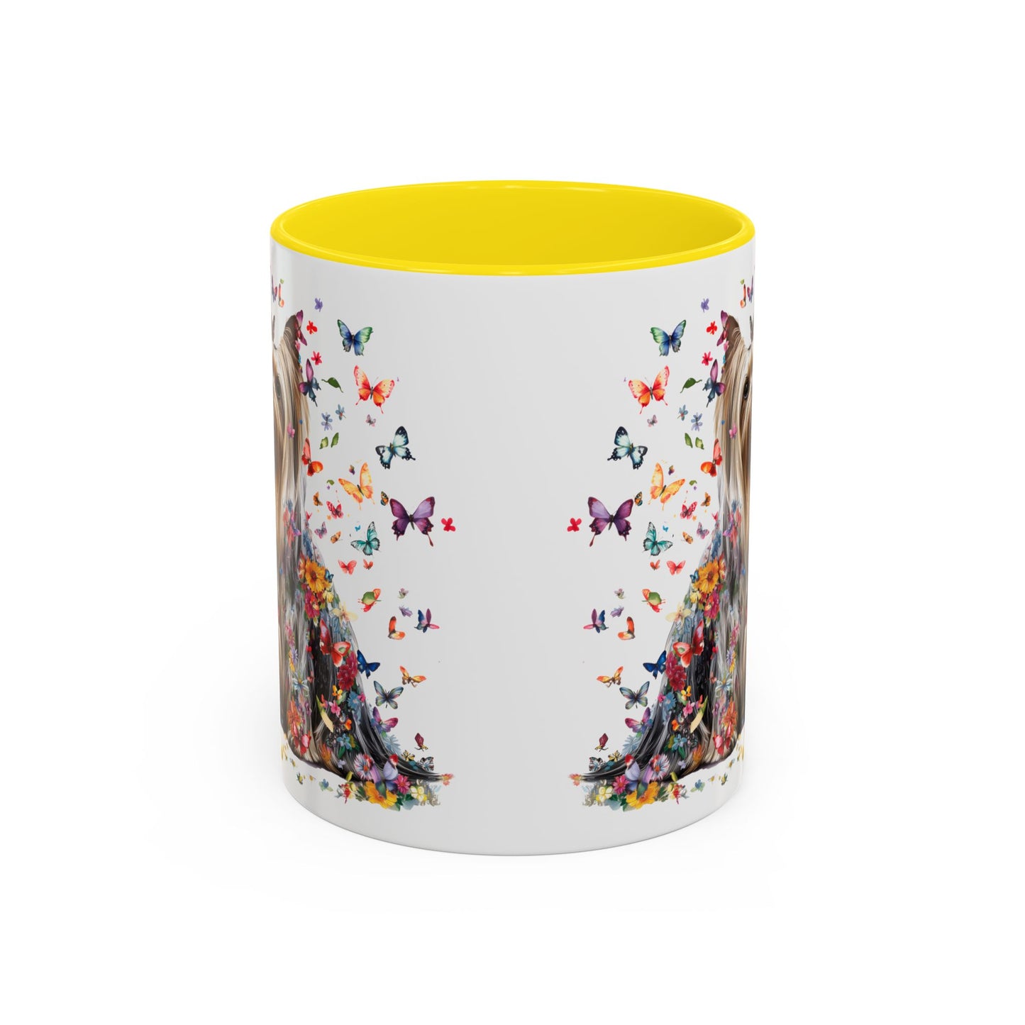 Silky Terrier #2 Personalized Accent Mugs, 11oz