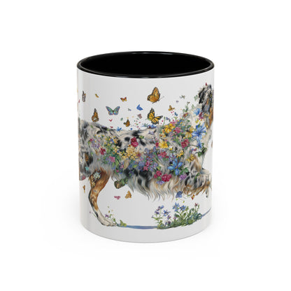 Australian Shepherd Blue Merle Personalized Accent Mugs, 11oz