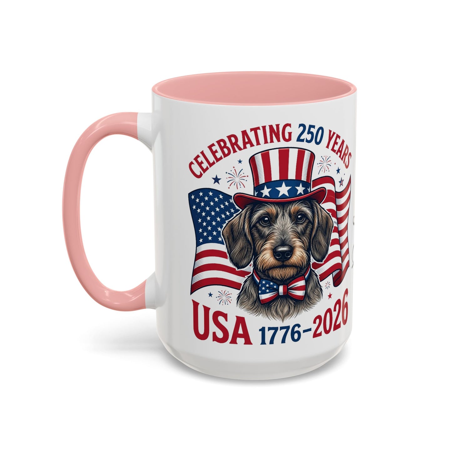Dachshund #2 - 250th Celebration Personalised  Accent Mugs, 11oz & 15oz