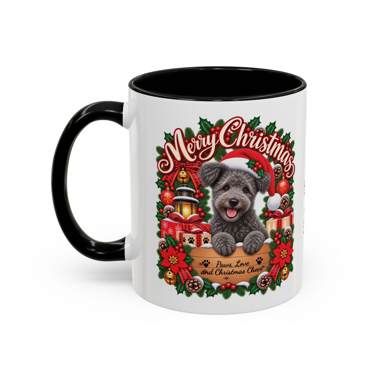 Pumi #2 Merry Christmas, personalised accent colour 11oz mug
