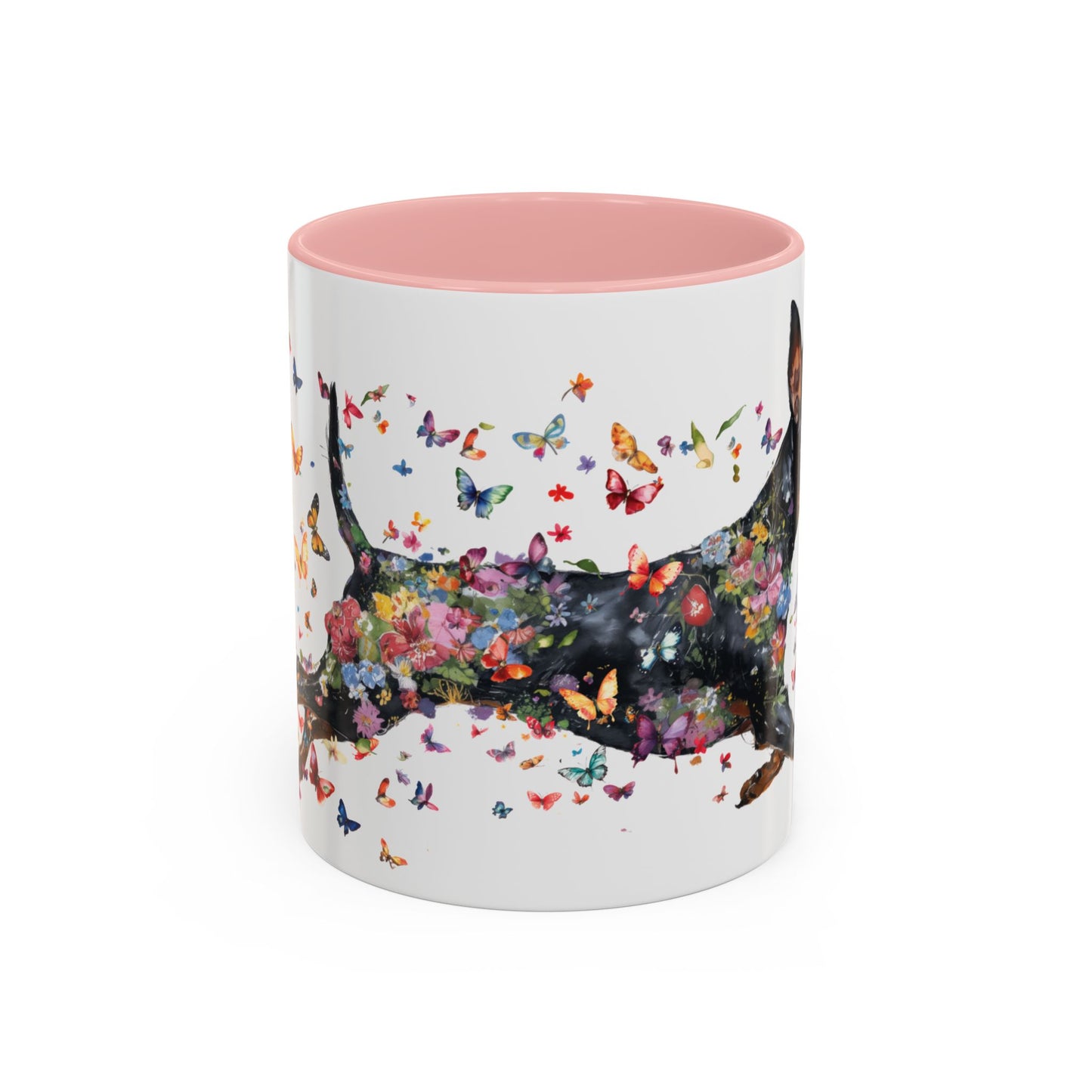 Miniature Pinscher Personalized Accent Mugs, 11oz