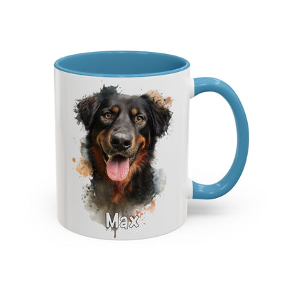Hovawart #4 Colourful Personalized Accent Mugs, 11oz