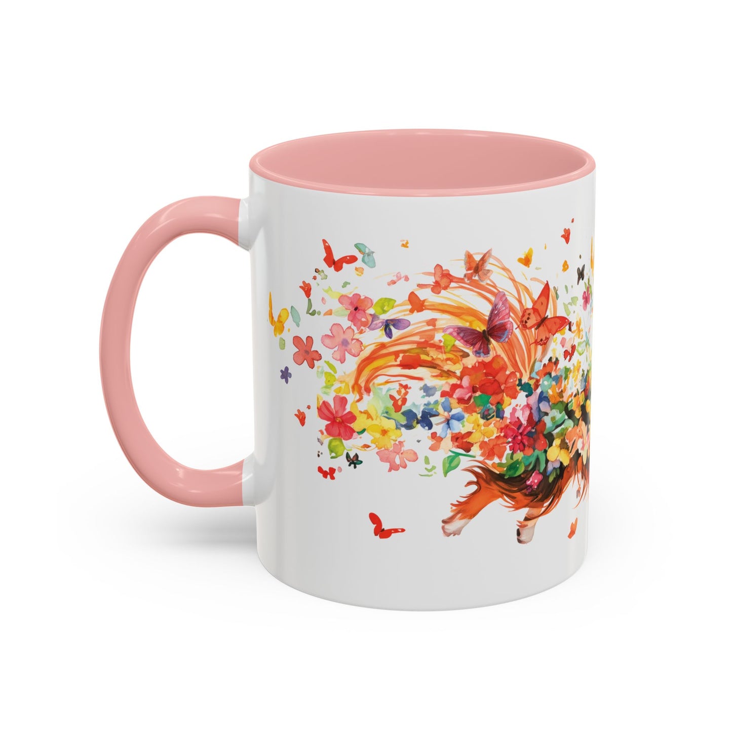 Papillon Personalized Accent Mugs, 11oz