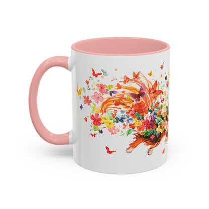 Papillon Personalized Accent Mugs, 11oz