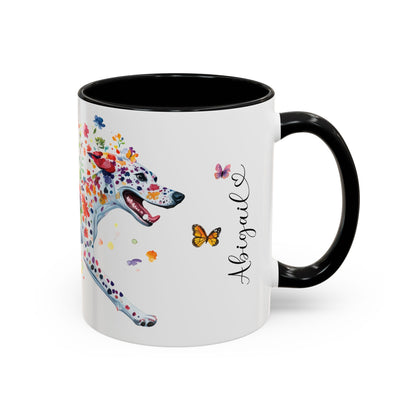 Dalmatian Personalized Accent Mugs, 11oz