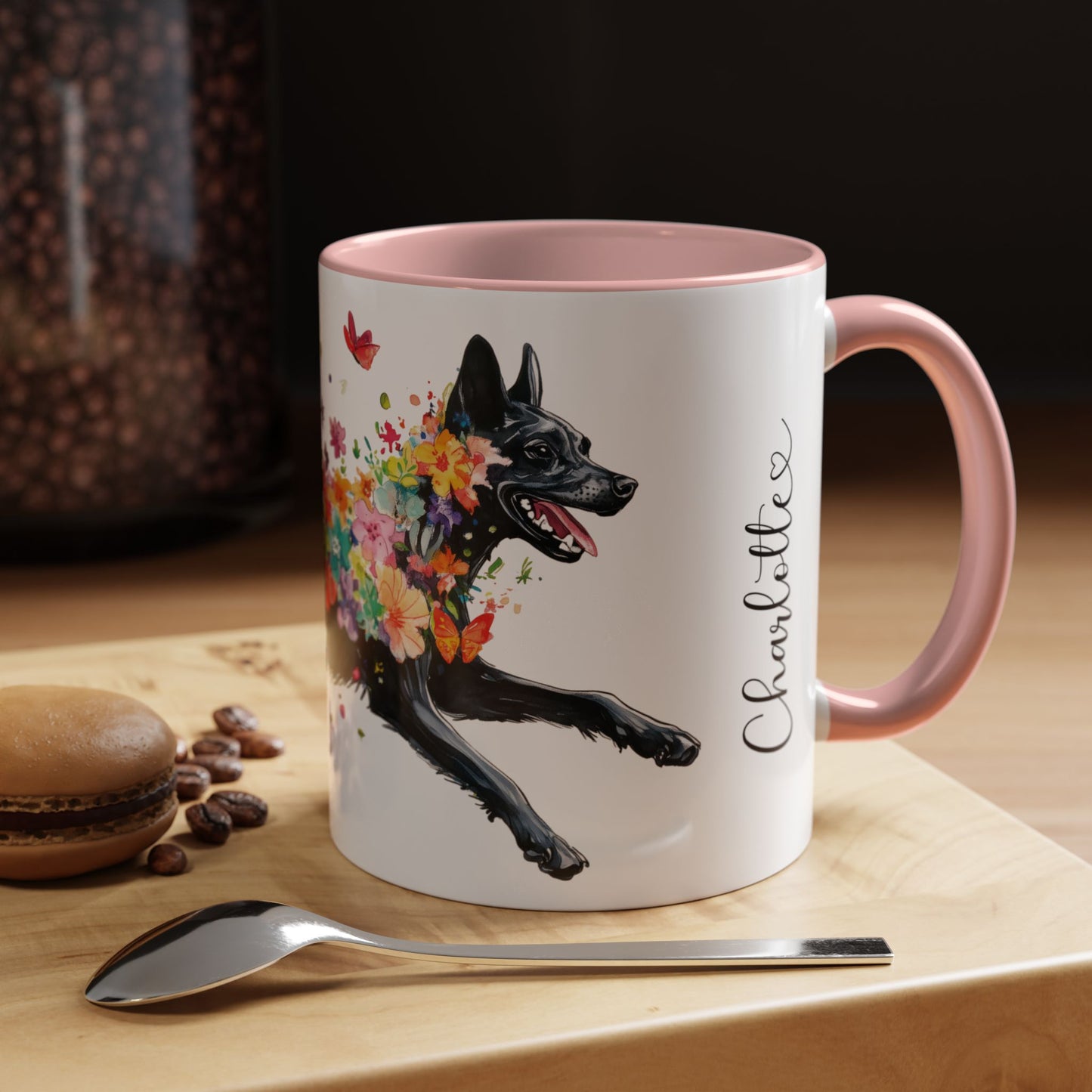 Kelpie Personalized Accent Mugs, 11oz