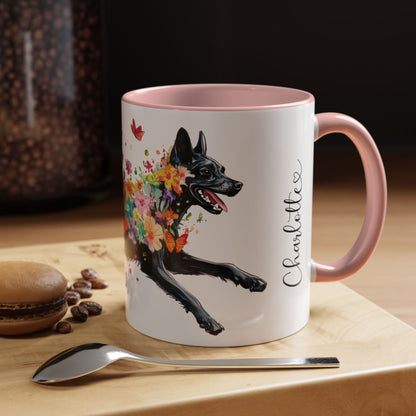Kelpie Personalized Accent Mugs, 11oz