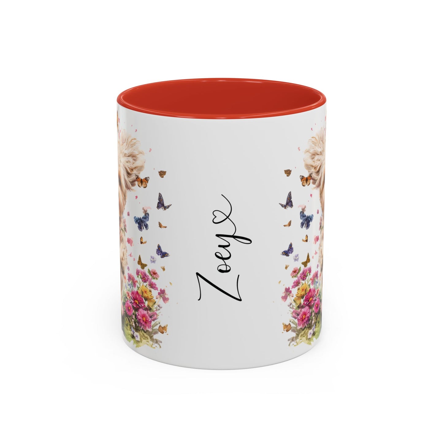 Maltipoo #5 Personalized Accent Mugs, 11oz