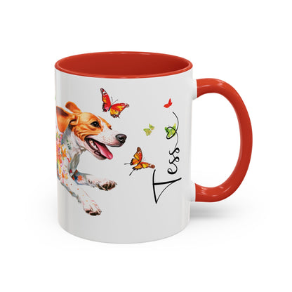 Beagle Personalized Accent Mugs, 11oz