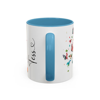 Portugese Water Dog Personalized Accent Mugs, 11oz