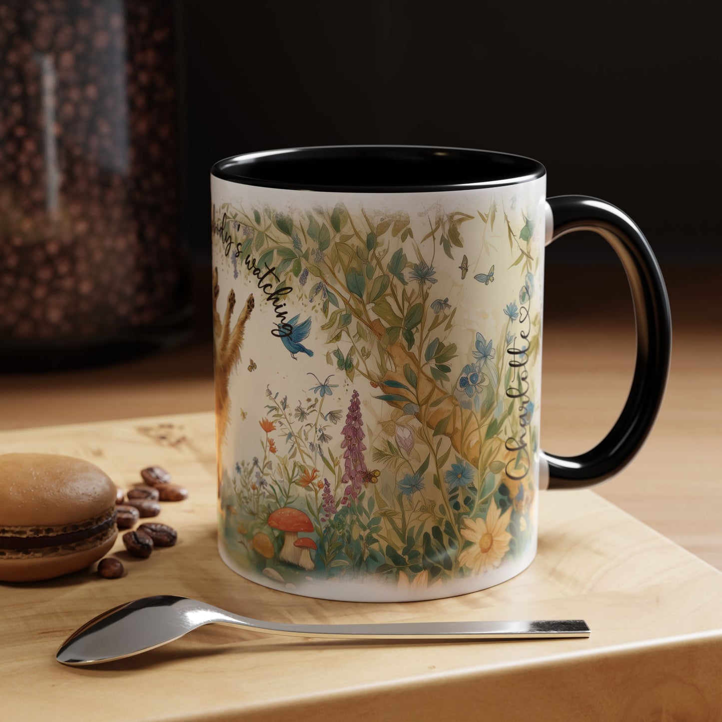 Golden Retriever "Dance like nobody's watching" Personalized  Mugs, 11oz