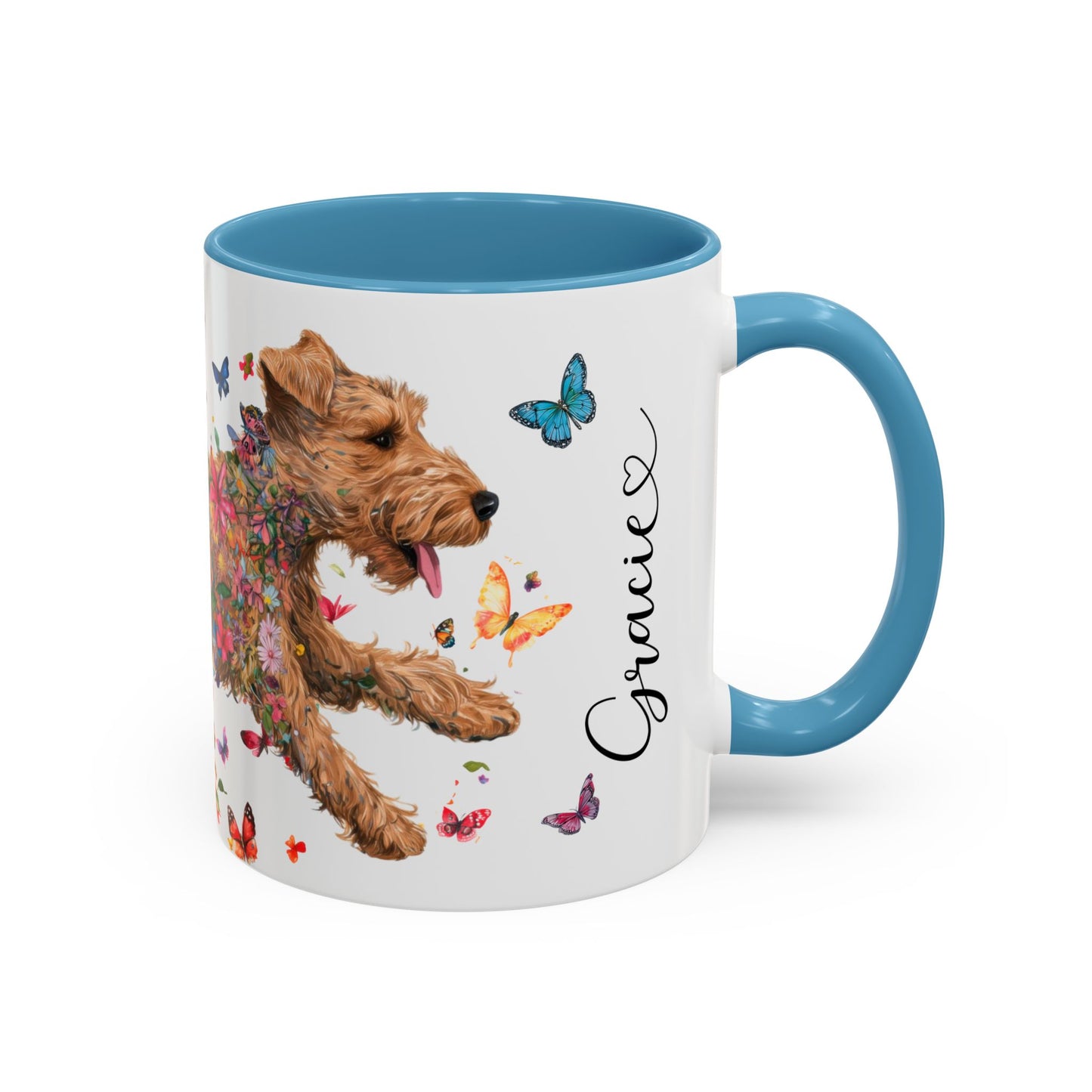 Lakeland Terrier #2 Personalized Accent Mugs, 11oz