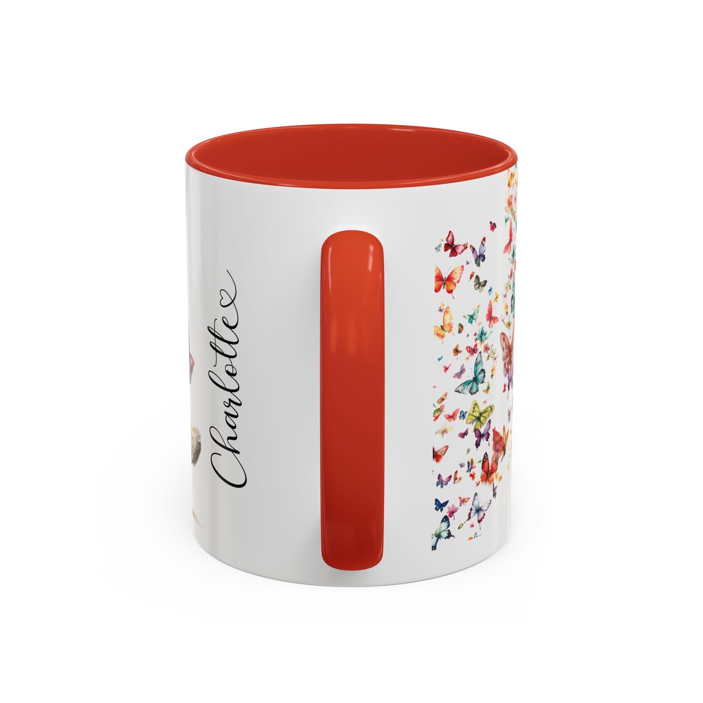 White Schnauzer Personalized Accent Mugs, 11oz