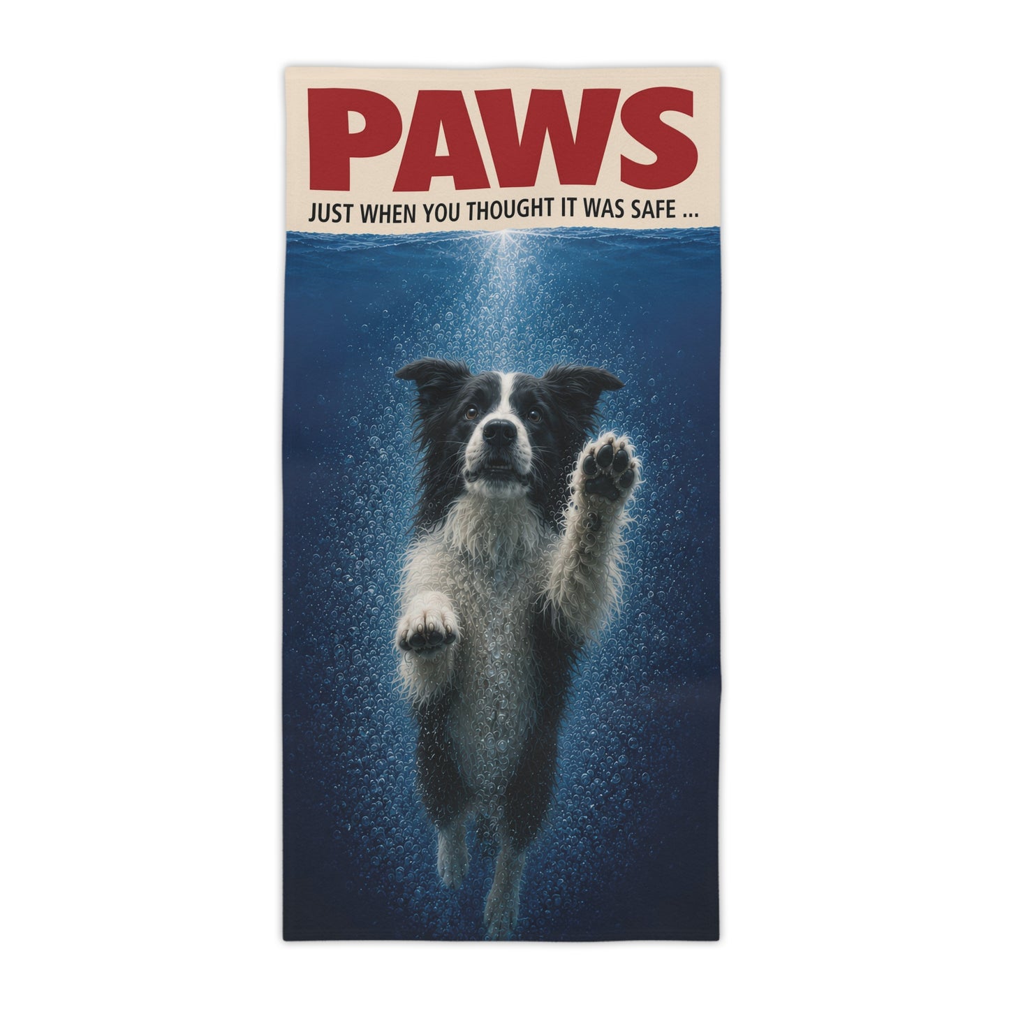 Border Collie #2 PAWS Beach Towel