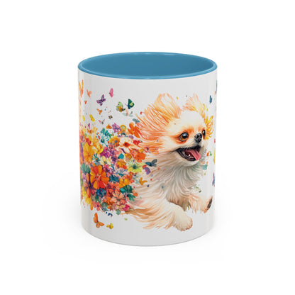 Peekingese #3 Personalized Accent Mugs, 11oz