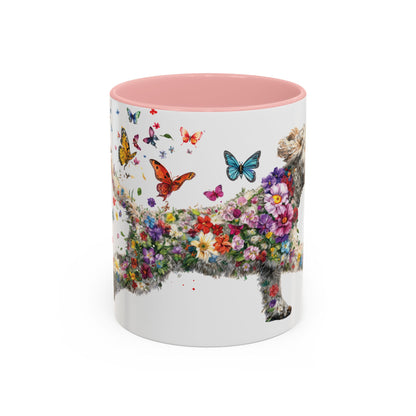 Labradoodle #3 Personalized Accent Mugs, 11oz