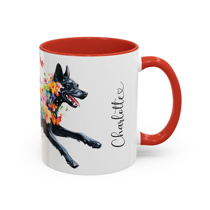 Kelpie Personalized Accent Mugs, 11oz