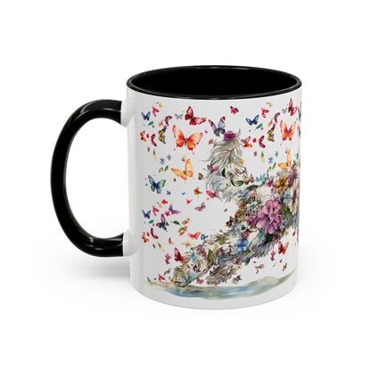 Labradoodle #2 Personalized Accent Mugs, 11oz