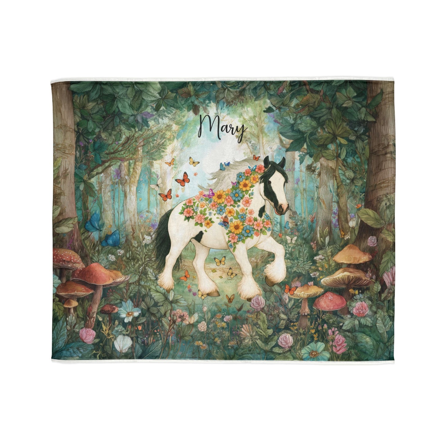 GYPSY VANNER BLANKET Personalised Mystical Forest Blanket