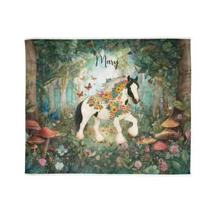 GYPSY VANNER BLANKET Personalised Mystical Forest Blanket