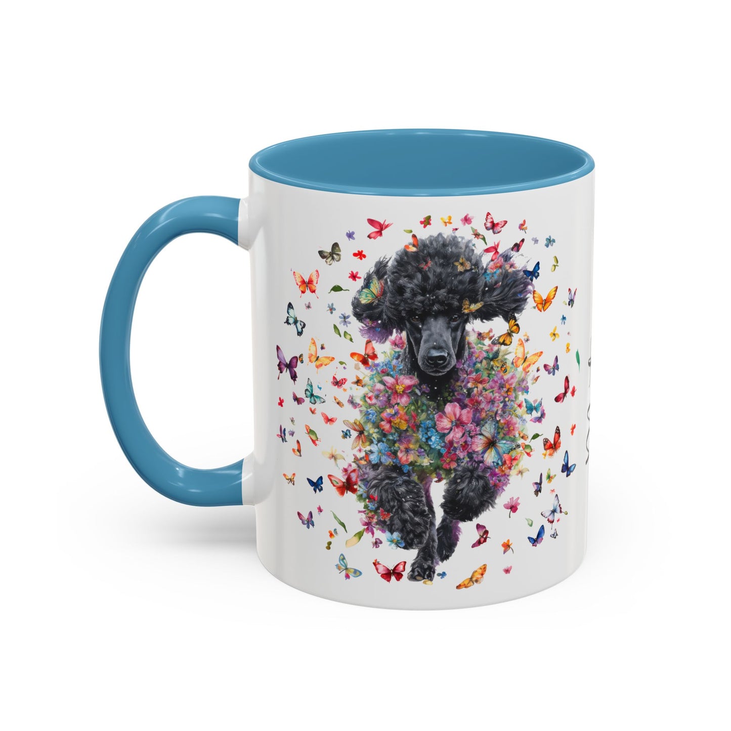 Poodle #5 Personalized Accent Mugs, 11oz