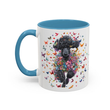 Poodle #5 Personalized Accent Mugs, 11oz