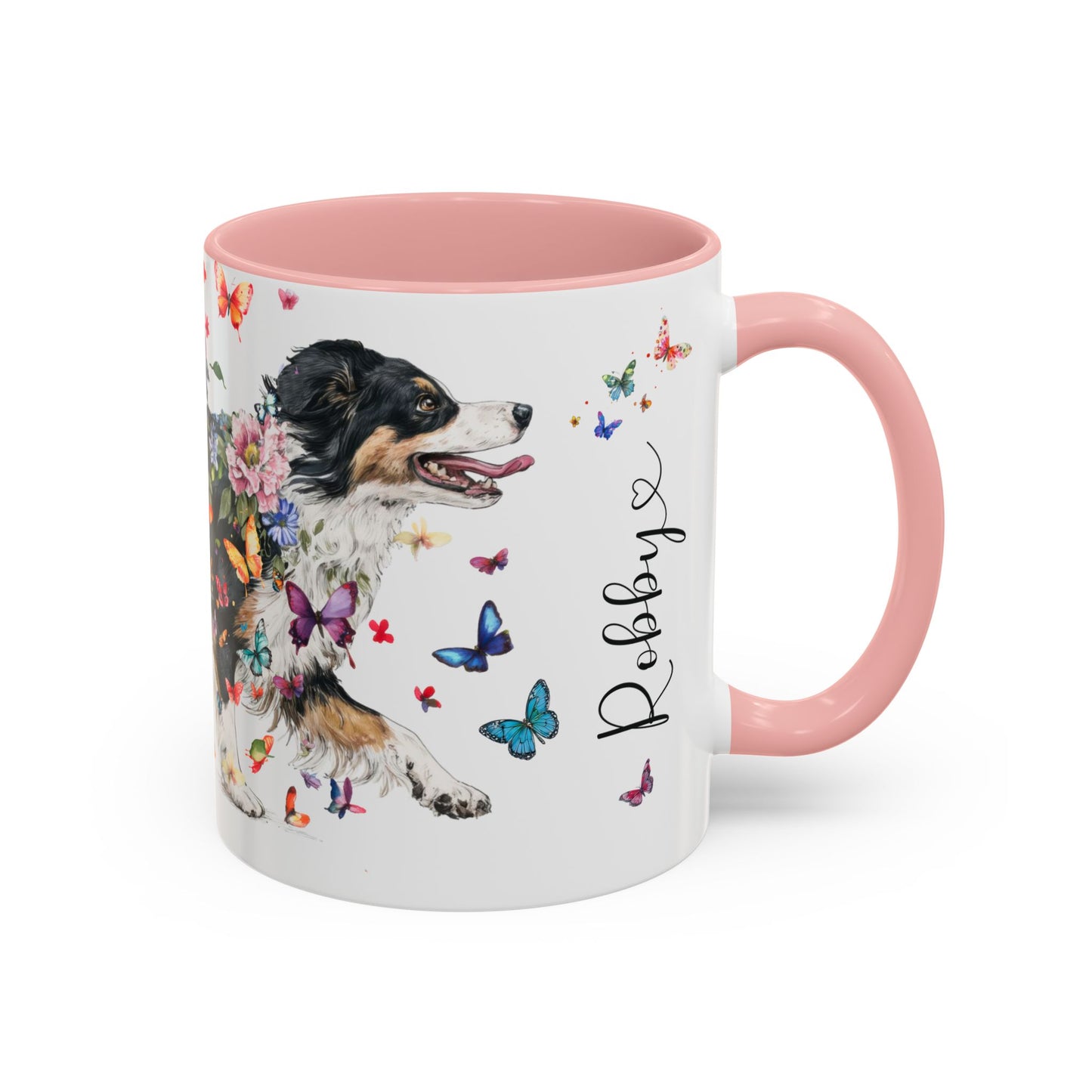 Australian Shepherd NBT #4 Personalized Accent Mugs, 11oz