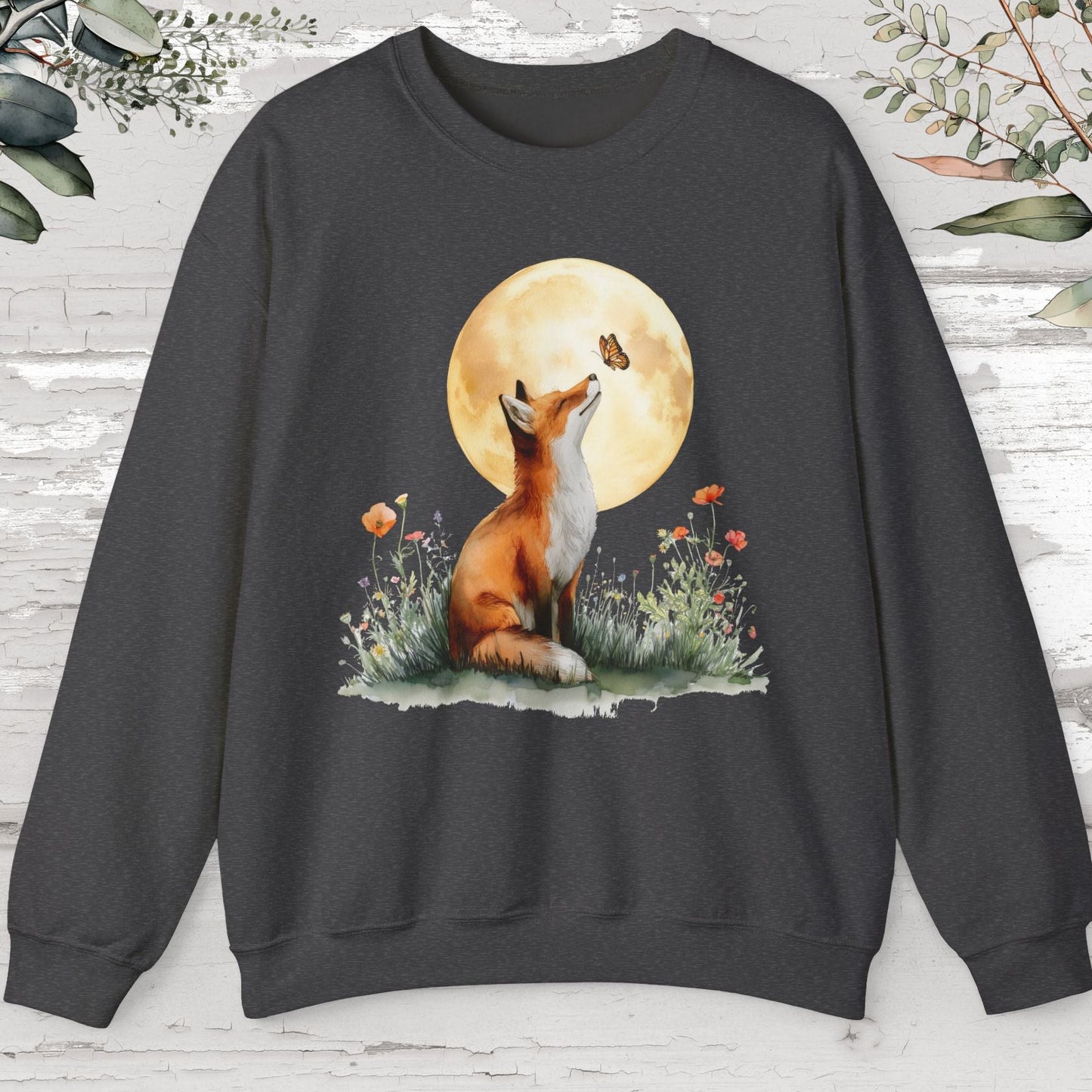 Fox & Butterfly #2 Unisex Sweat Shirt.