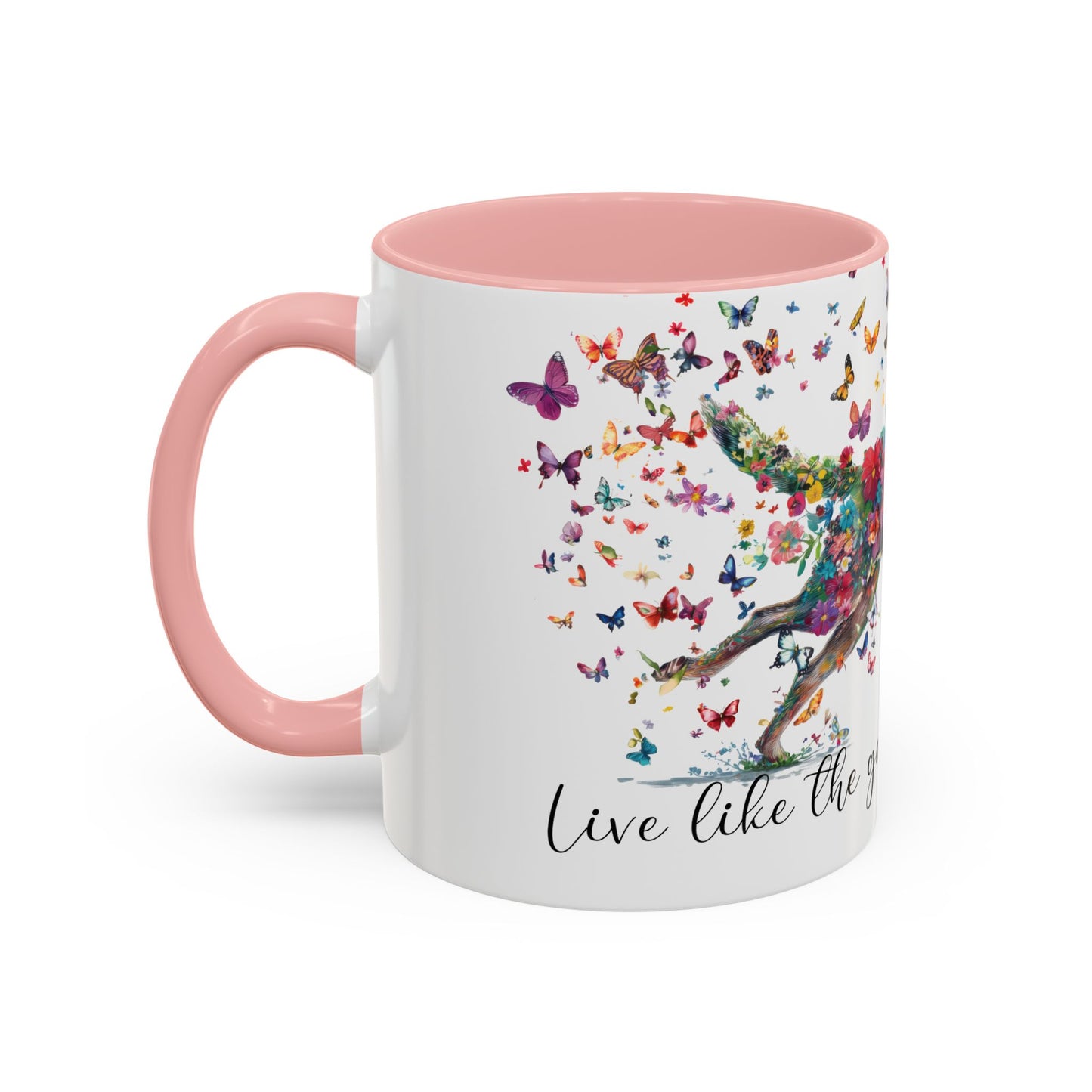 Australian Cattle Dog “Live like the gate was left open" Accent Mugs, 11oz