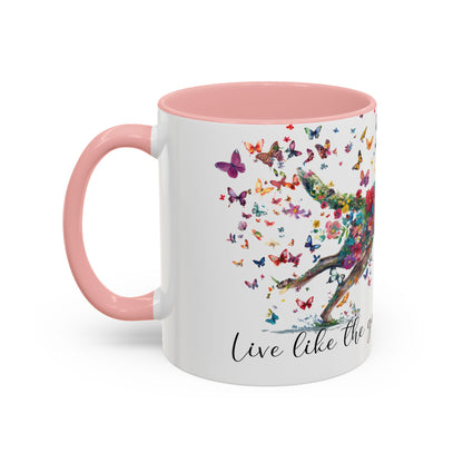 Australian Cattle Dog “Live like the gate was left open" Accent Mugs, 11oz