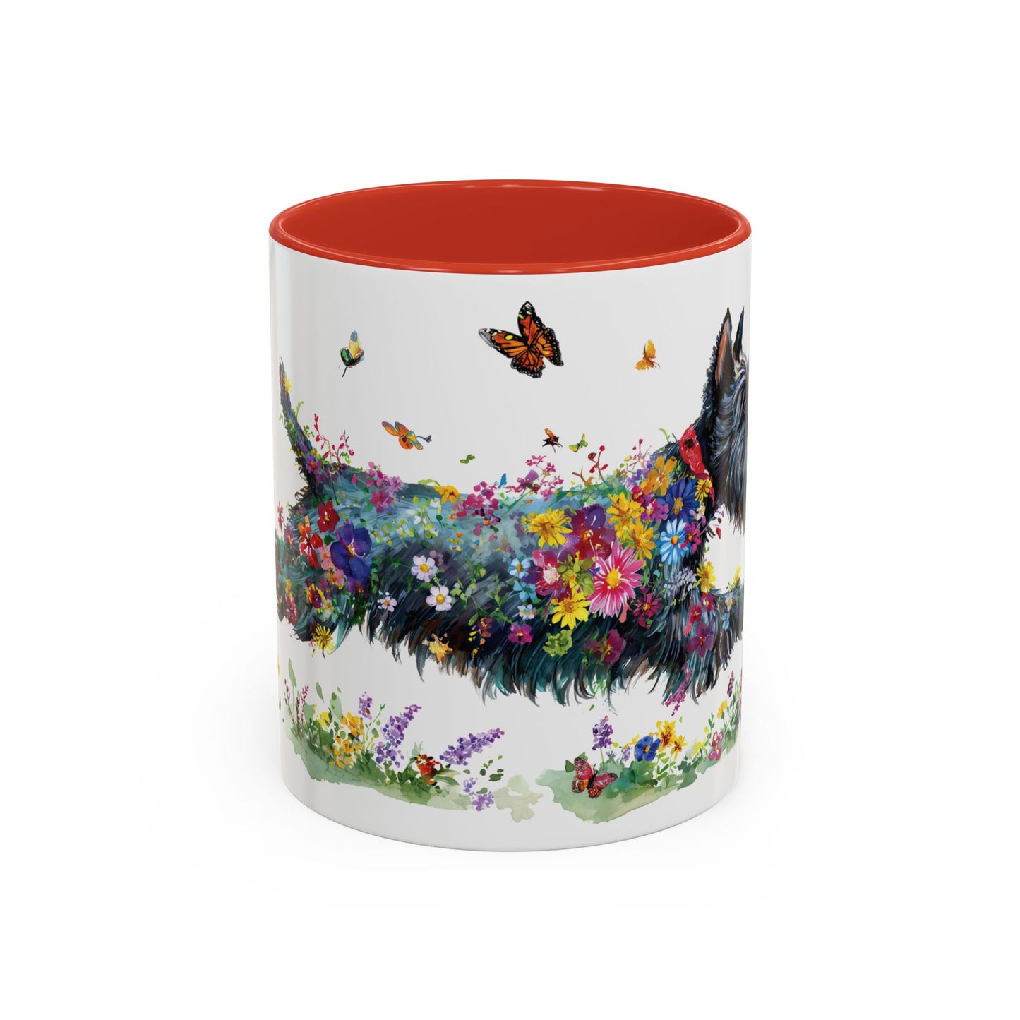 Scottish Terrier #2 Retriever Personalized Accent Mugs, 11oz