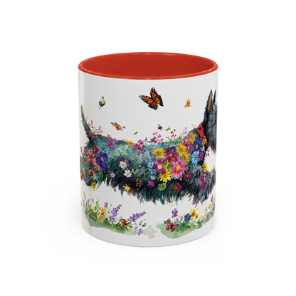 Scottish Terrier #2 Retriever Personalized Accent Mugs, 11oz