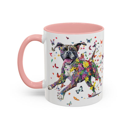 Boxer #2 Personalized Accent Mugs, 11oz