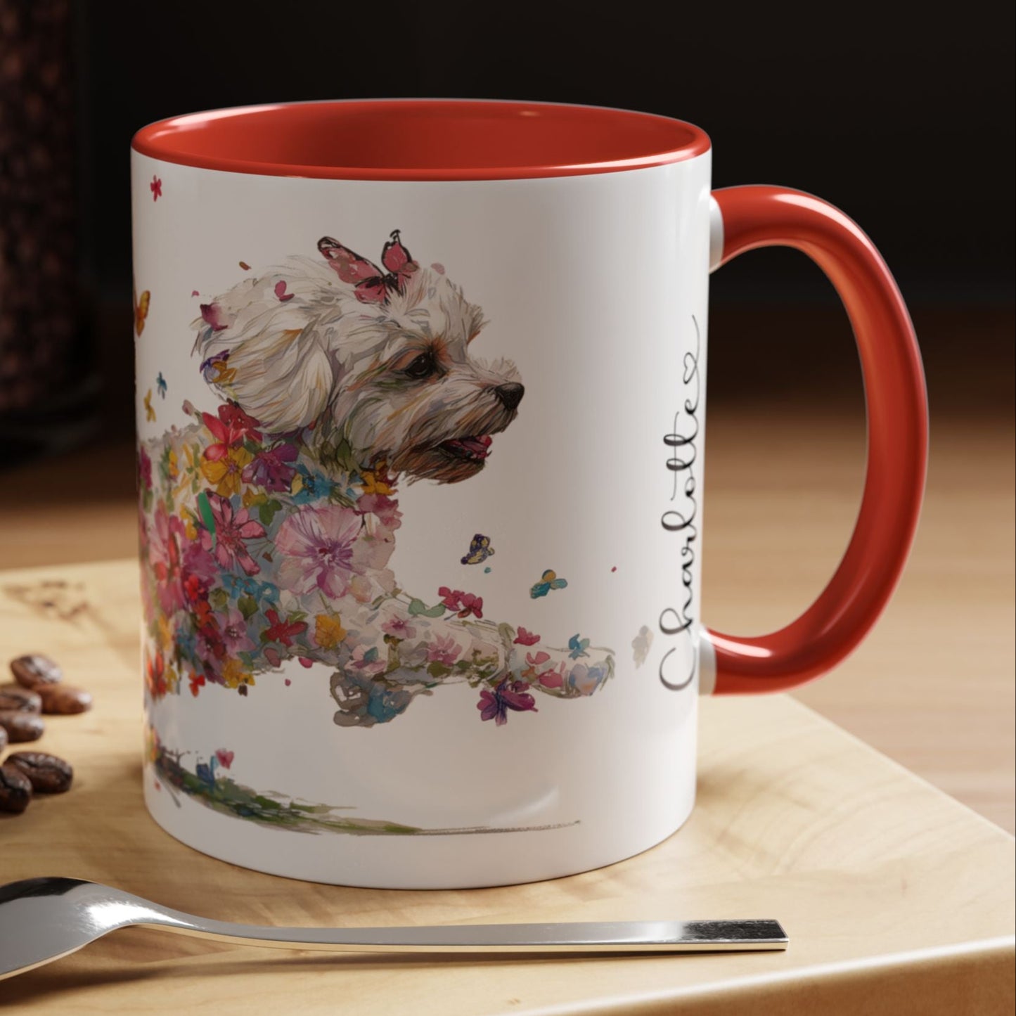 Shihpoo Personalized Accent Mugs, 11oz