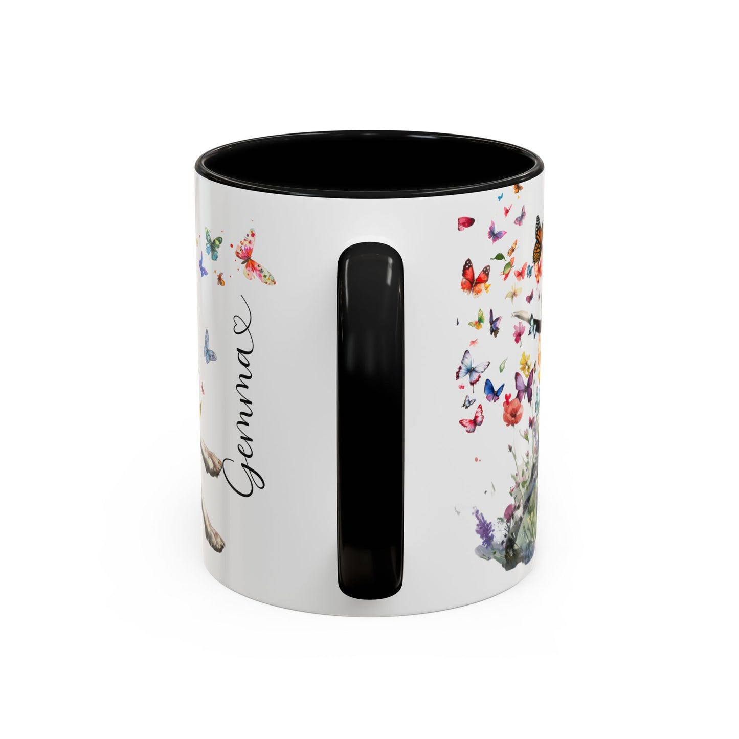 English Pointer #1  Personalized Accent Mugs, 11oz