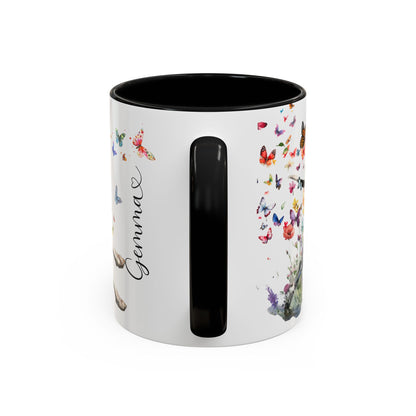 English Pointer #1  Personalized Accent Mugs, 11oz
