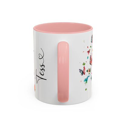 Portugese Water Dog Personalized Accent Mugs, 11oz